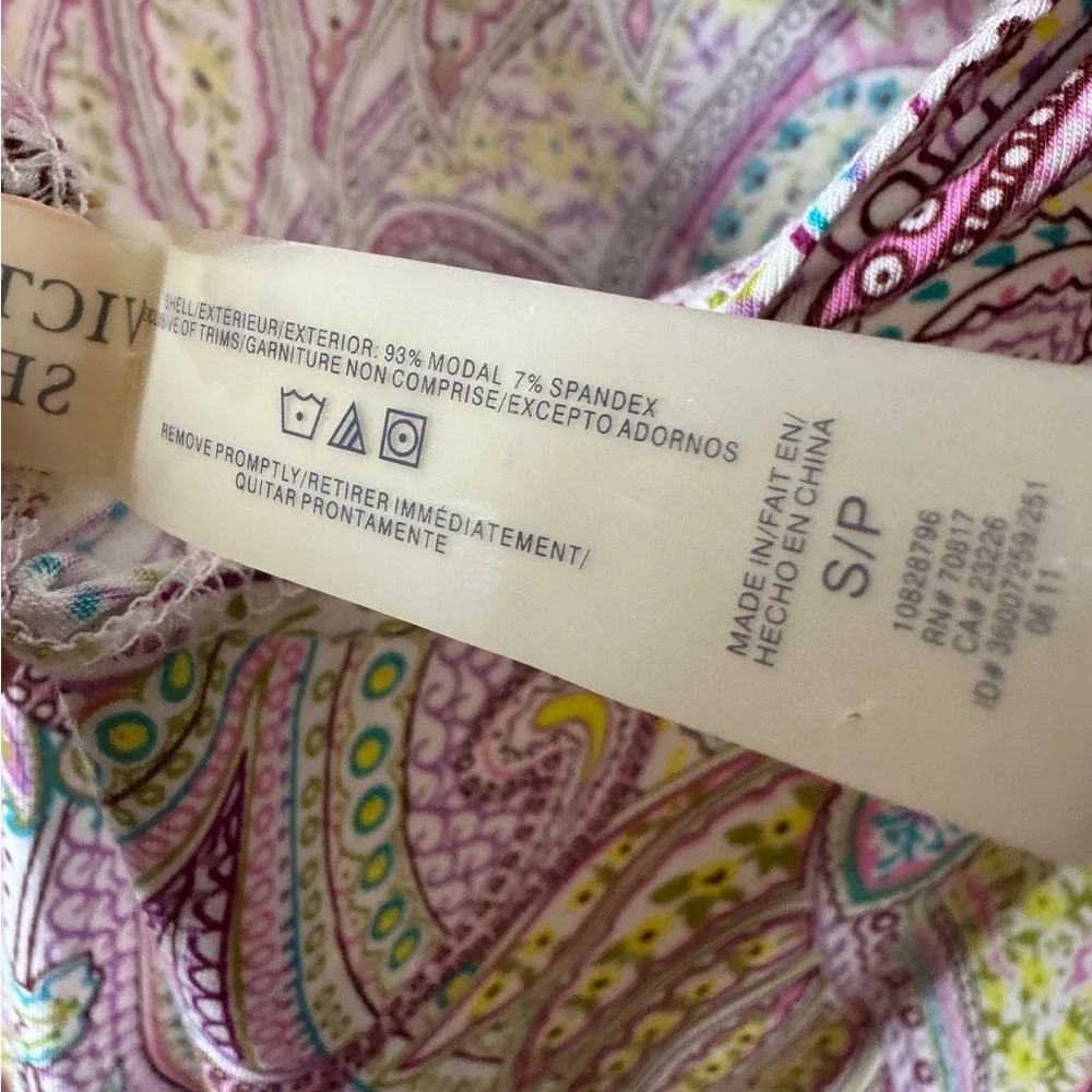 Victorias Secret Colorful Paisley Print Swim Cover-up. NWT. Small. Beach